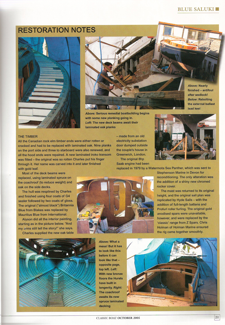 Classic Boat Article on Barbican Page 2